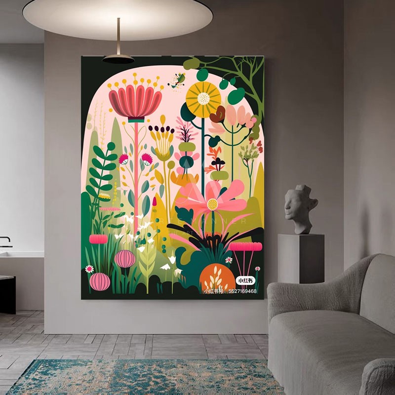 Love and Nature Modern Floral Wall Art