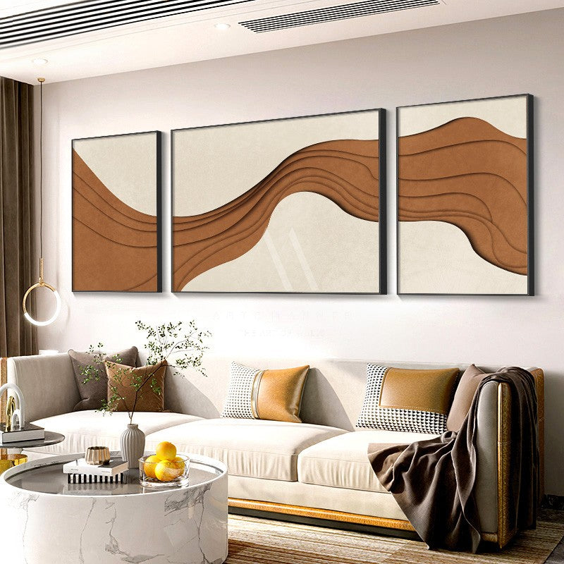 Ignoring the Past Modern Abstract 3D Wall Art (Set of 3)