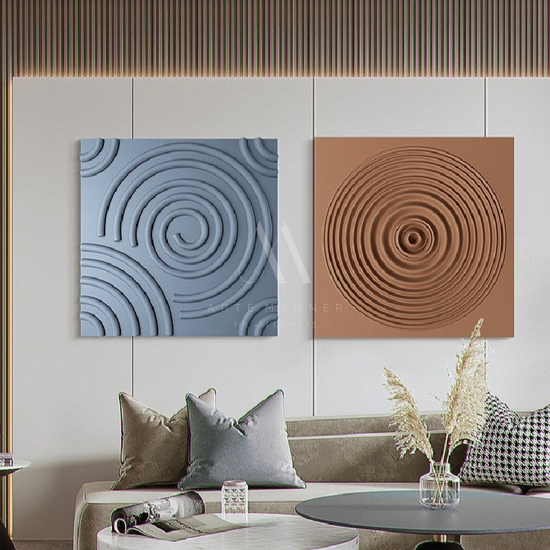 Divine Union Modern Abstract 3D Wall Art