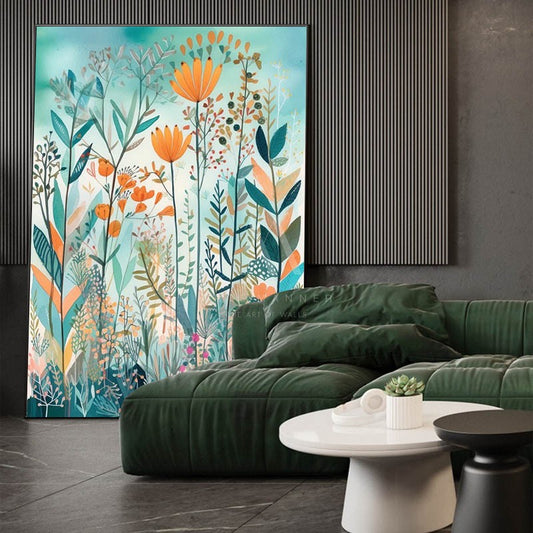 The Beauty of Memory Modern Floral Wall Art