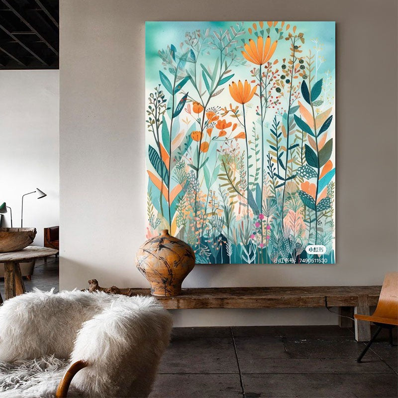 The Beauty of Memory Modern Floral Wall Art