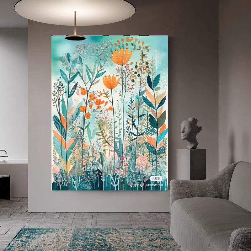 The Beauty of Memory Modern Floral Wall Art