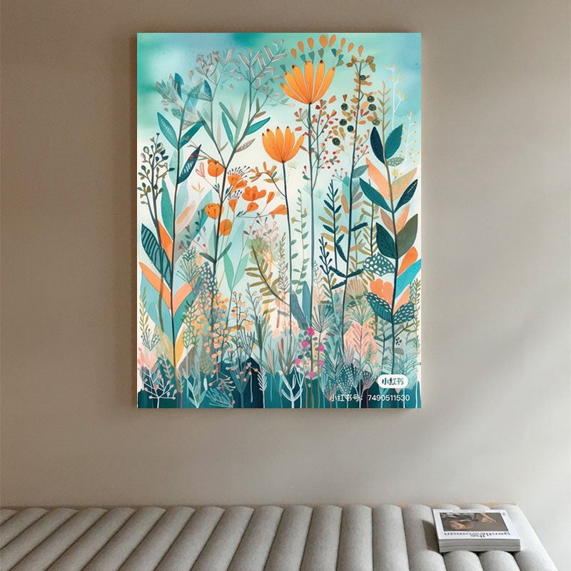 The Beauty of Memory Modern Floral Wall Art