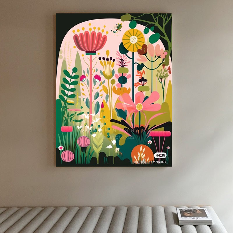 Love and Nature Modern Floral Wall Art