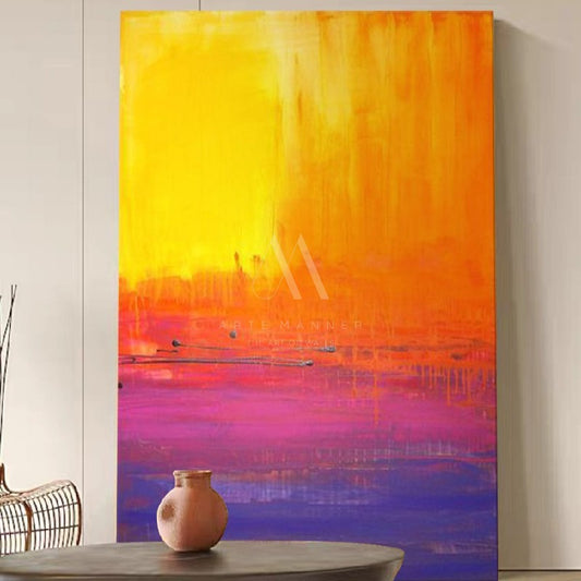 First Light Modern Abstract Oil Painting