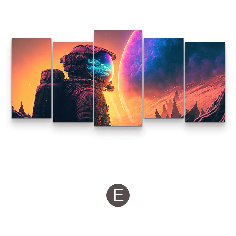 Yestertide Cyberpunk Wall Art (Set of 5)