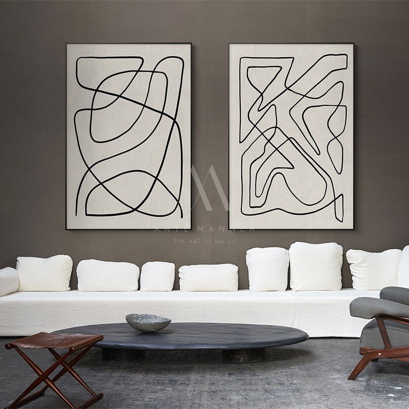 Monologue Minimalist Abstract Wall Art