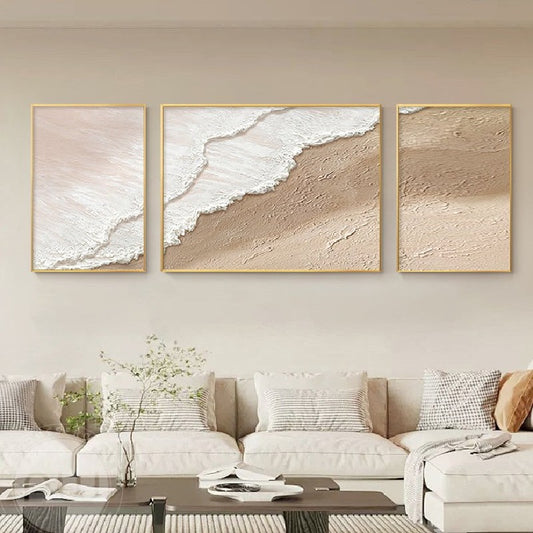 Orange Beach Modern Wall Art (Set of 3)