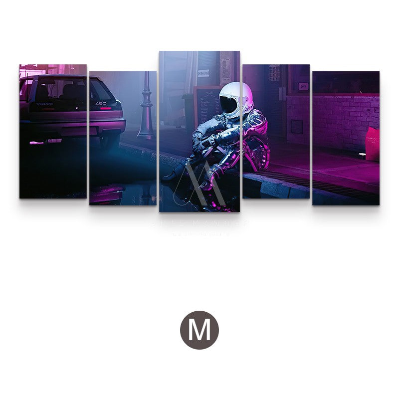 Yestertide Cyberpunk Wall Art (Set of 5)