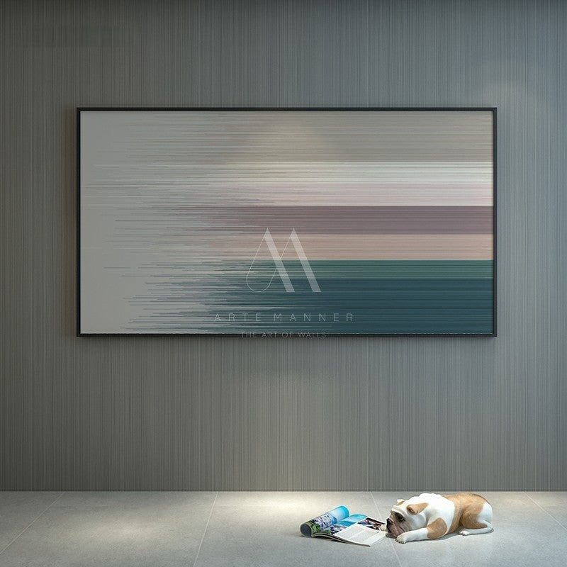 Contemplating Romance Modern Abstract Wall Art