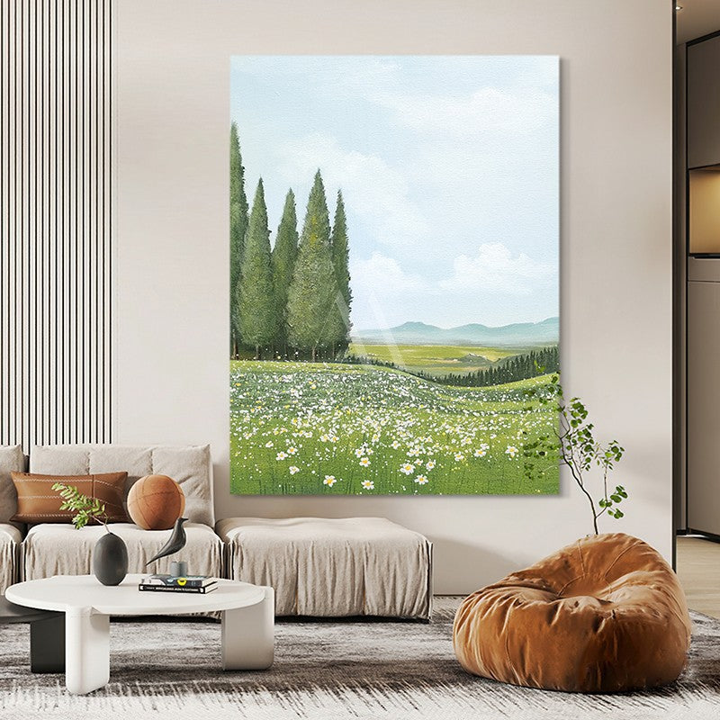 Field Of Dreams Modern Oil Painting