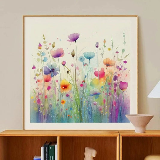 Poppy Field Modern Wall Art