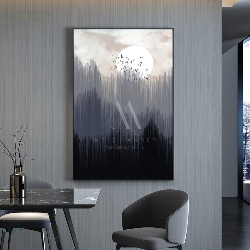 Cold City Modern Abstract Wall Art