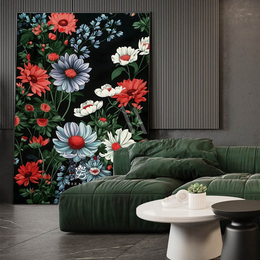 Love and the Forest Modern Floral Wall Art