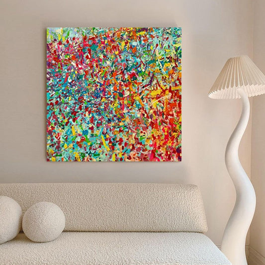 Confetti Modern Abstract Oil Painting