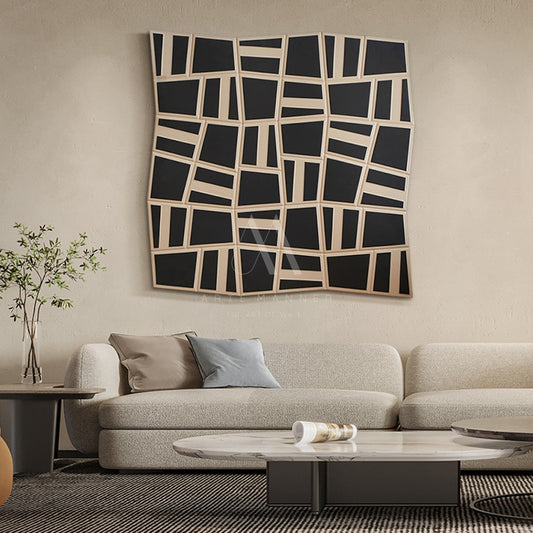 Geometric Affair Modern 3D Wall Art