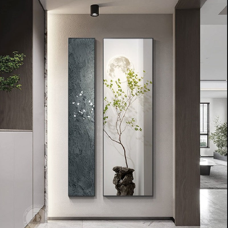 Moonlight Serenade Wabi Sabi 3D Wall Art