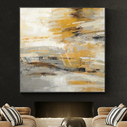 Golden Hypnosis Abstract Wall Art