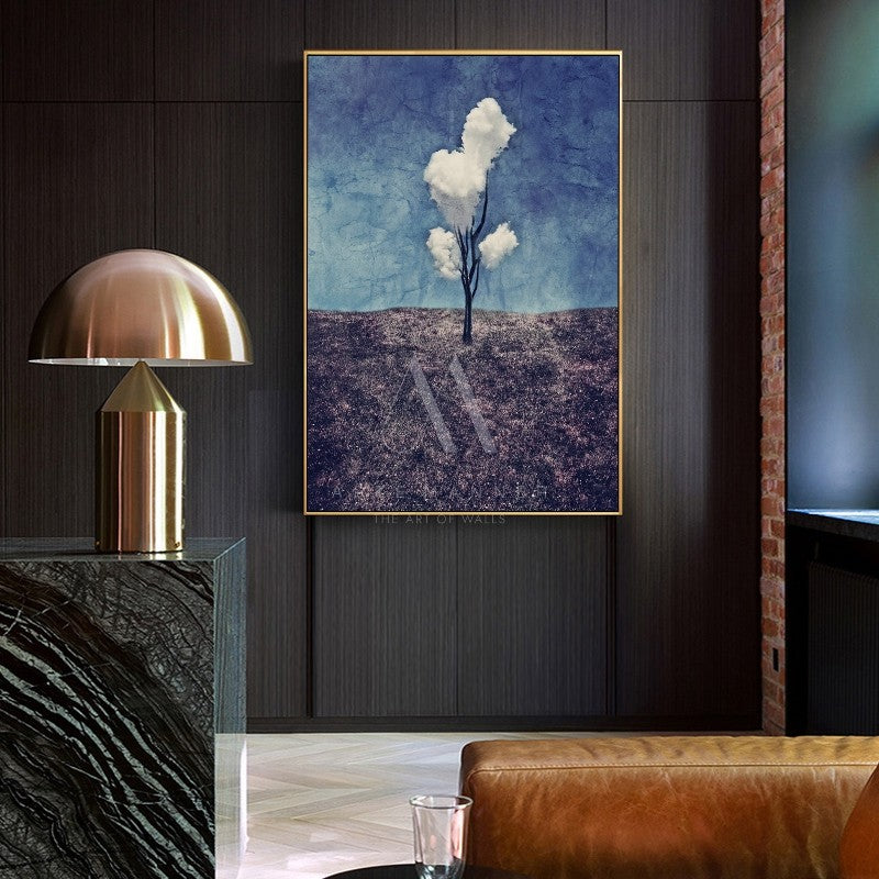 Blooms of Solitude Modern Wall Art