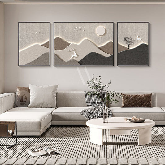 Sweet Escape Modern 3D Wall Art (Set of 3)