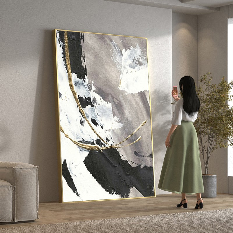 Silent Echo Modern Abstract Oil Painting