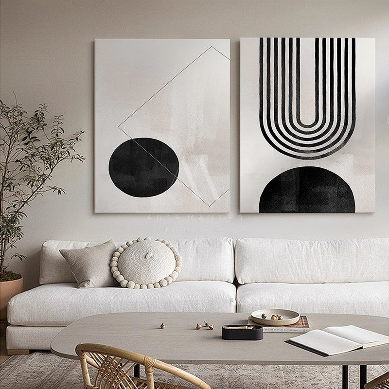 White Coast Modern Abstract Wall Art