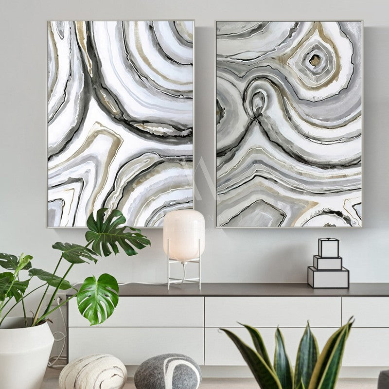 Crystal Refuge Abstract Wall Art