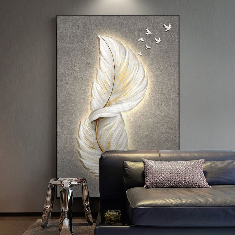 Plume Modern LED Wall Art