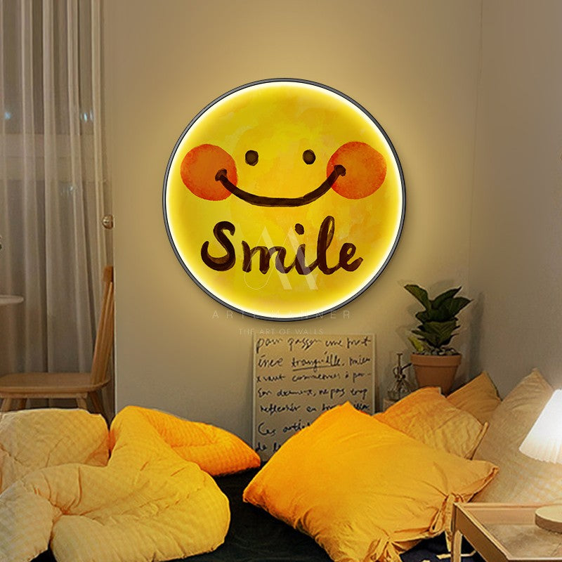 Trusting Smile Modern LED Wall Art