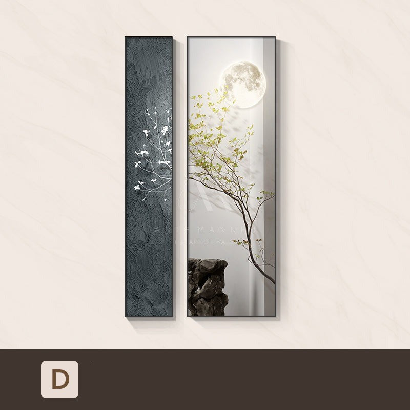 Moonlight Serenade Wabi Sabi 3D Wall Art