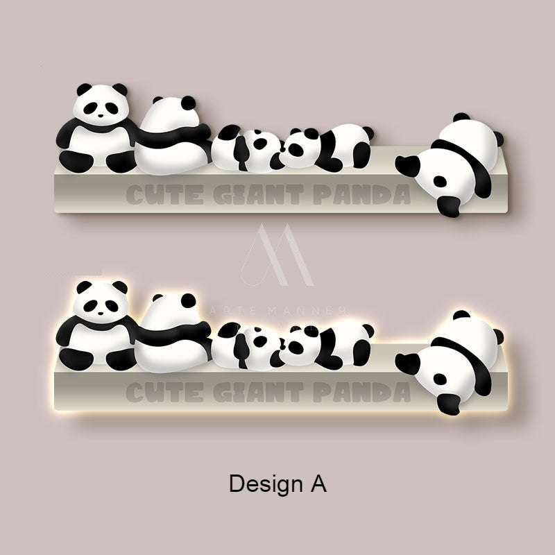 Panda Modern LED Wall Art