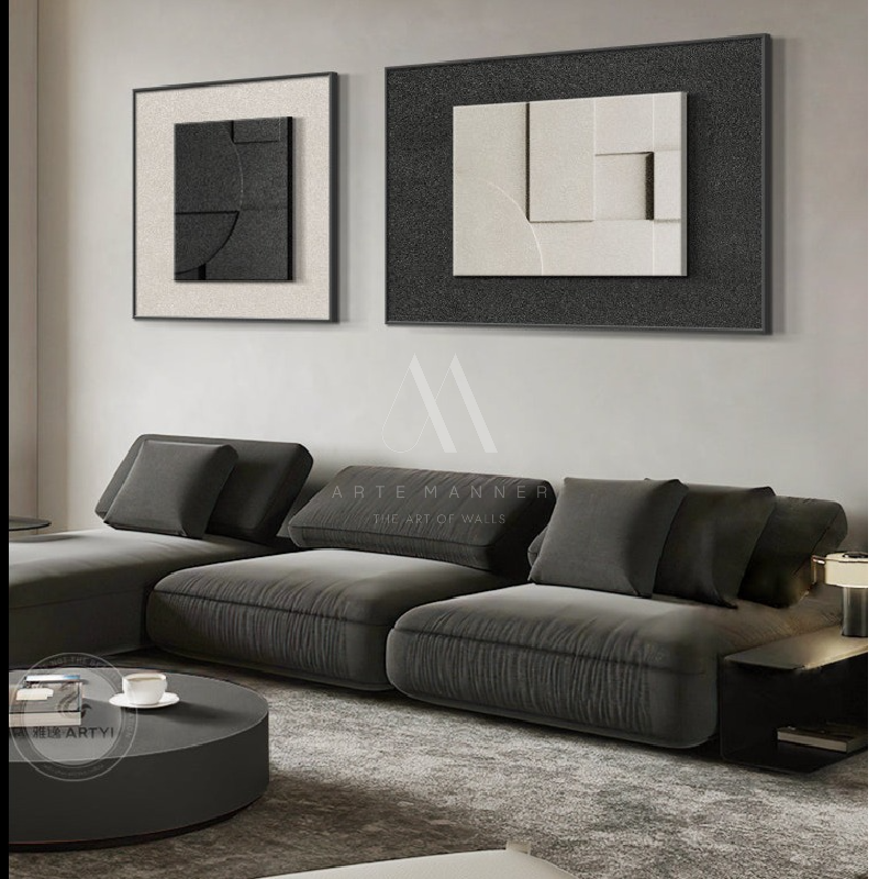 Yang Modern Abstract 3D Wall Art (Set of 2)