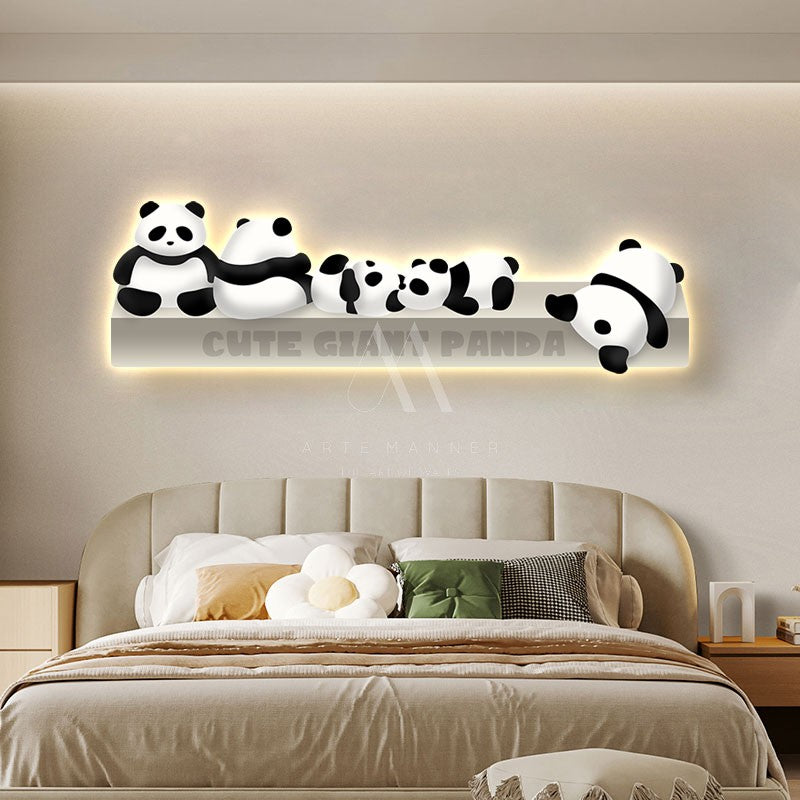 Panda Modern LED Wall Art