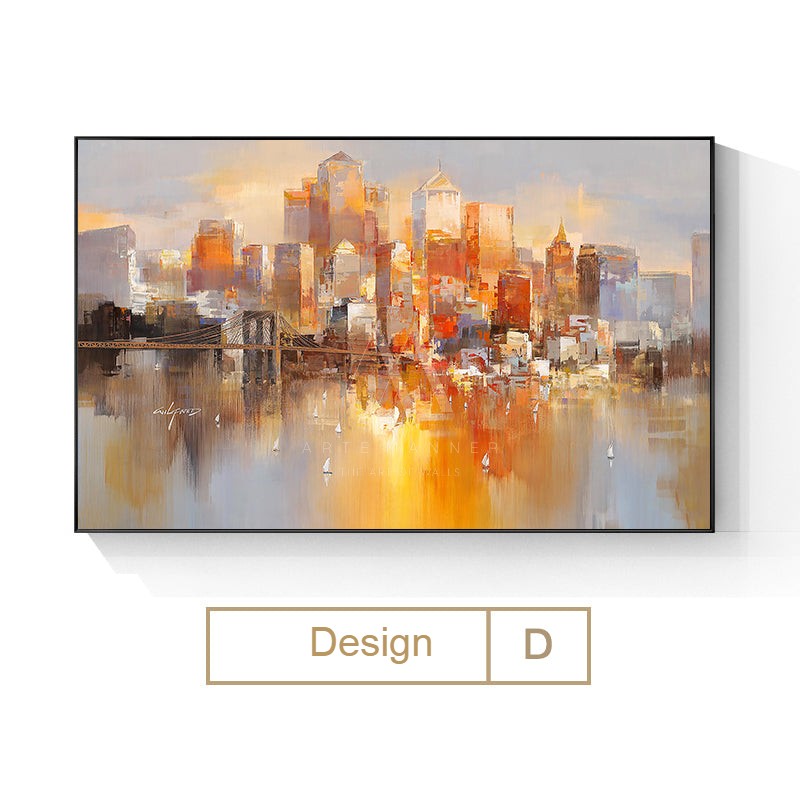 City Lights Abstract Wall Art