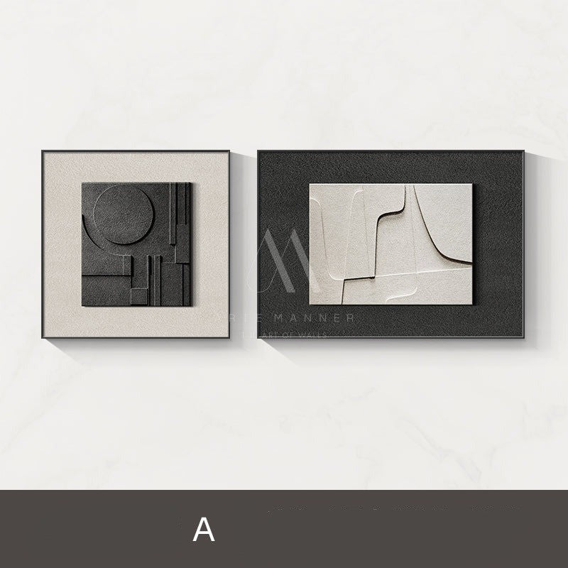 Yang Modern Abstract 3D Wall Art (Set of 2)