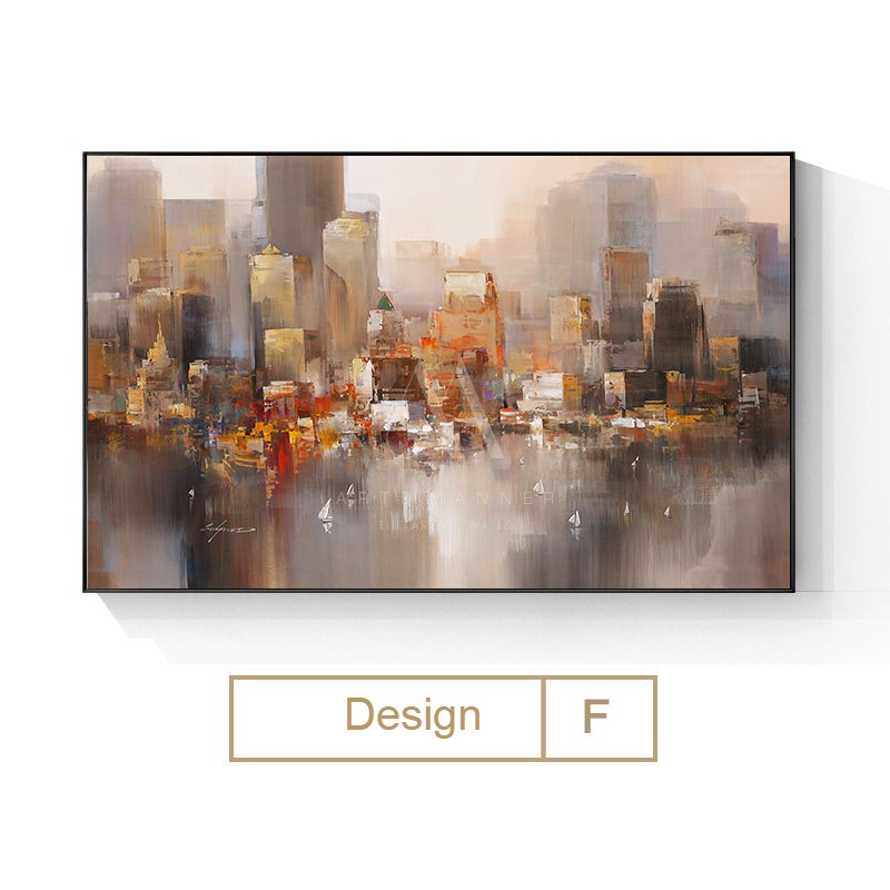 City Lights Abstract Wall Art