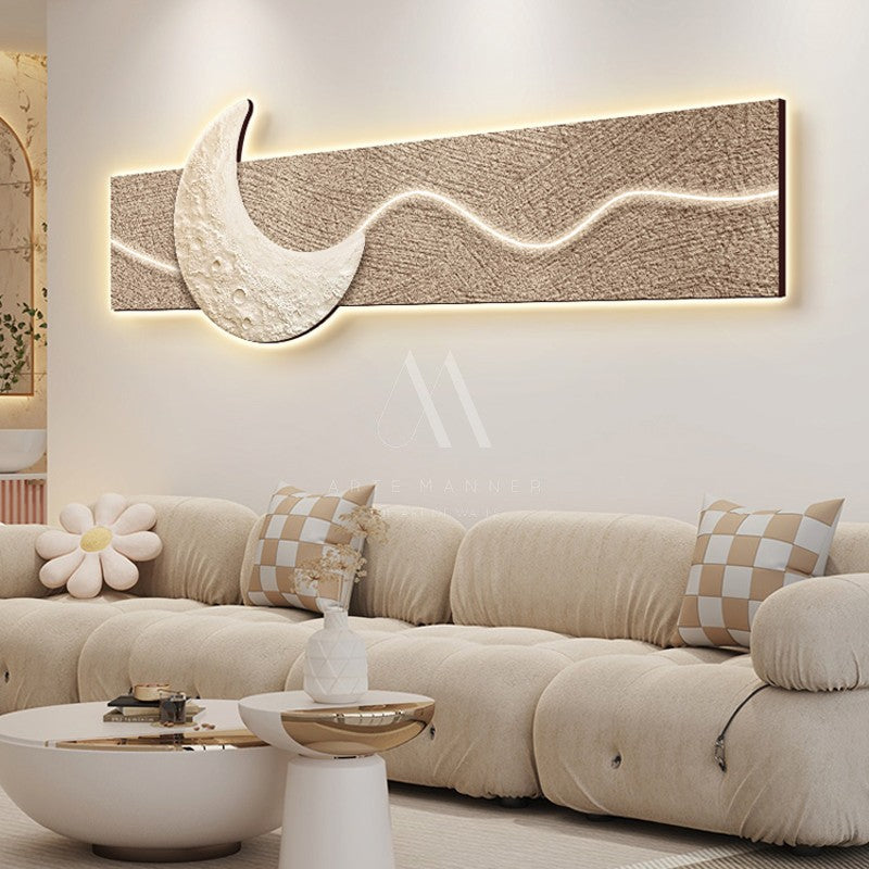 Hiding From the Stars Modern 3D LED Wall Art