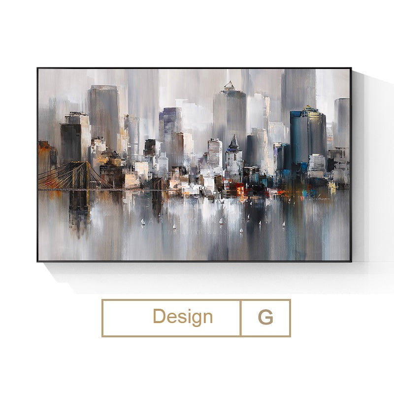 City Lights Abstract Wall Art