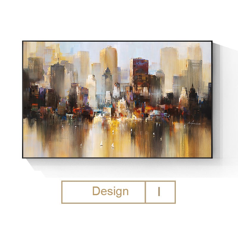 City Lights Abstract Wall Art