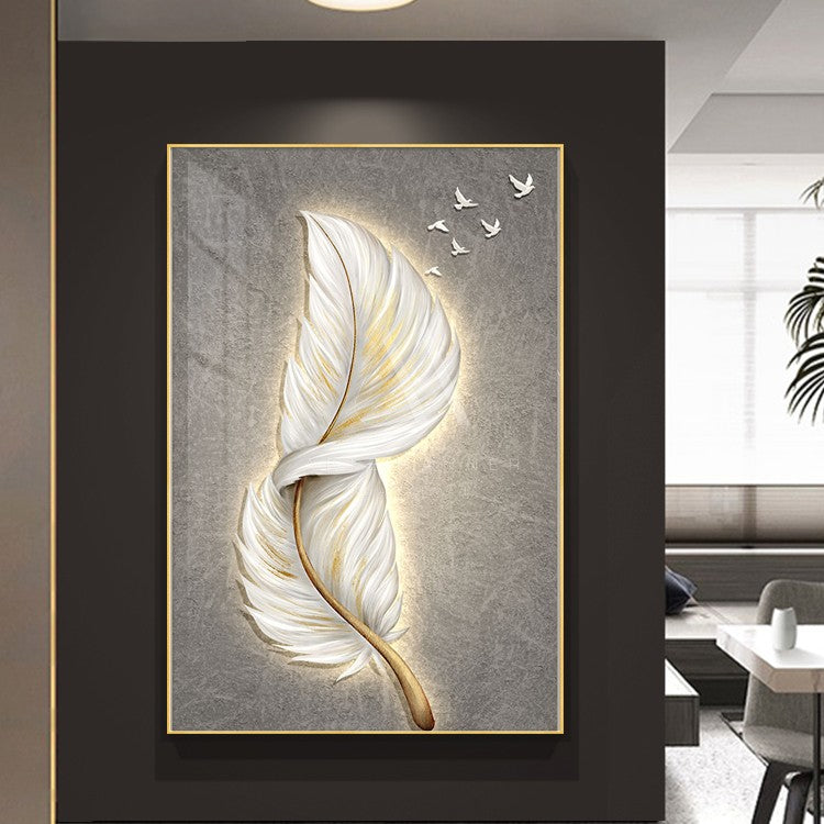 Plume Modern LED Wall Art