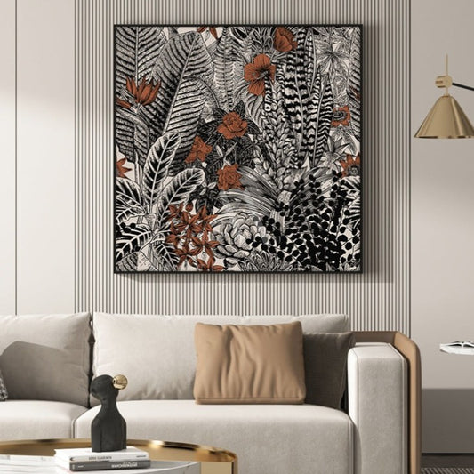 Crimson Modern 3D Wall Art