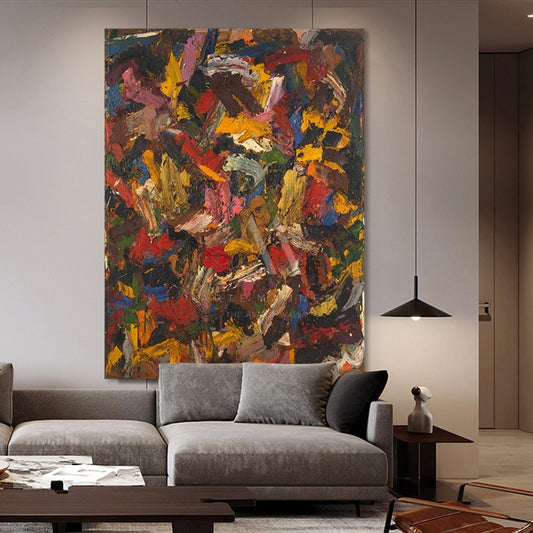 Frantic Fantasy Modern Abstract Oil Painting