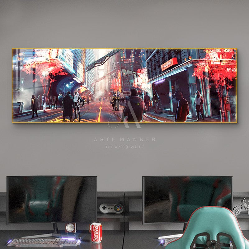 Dystopia Cyberpunk Wall Art