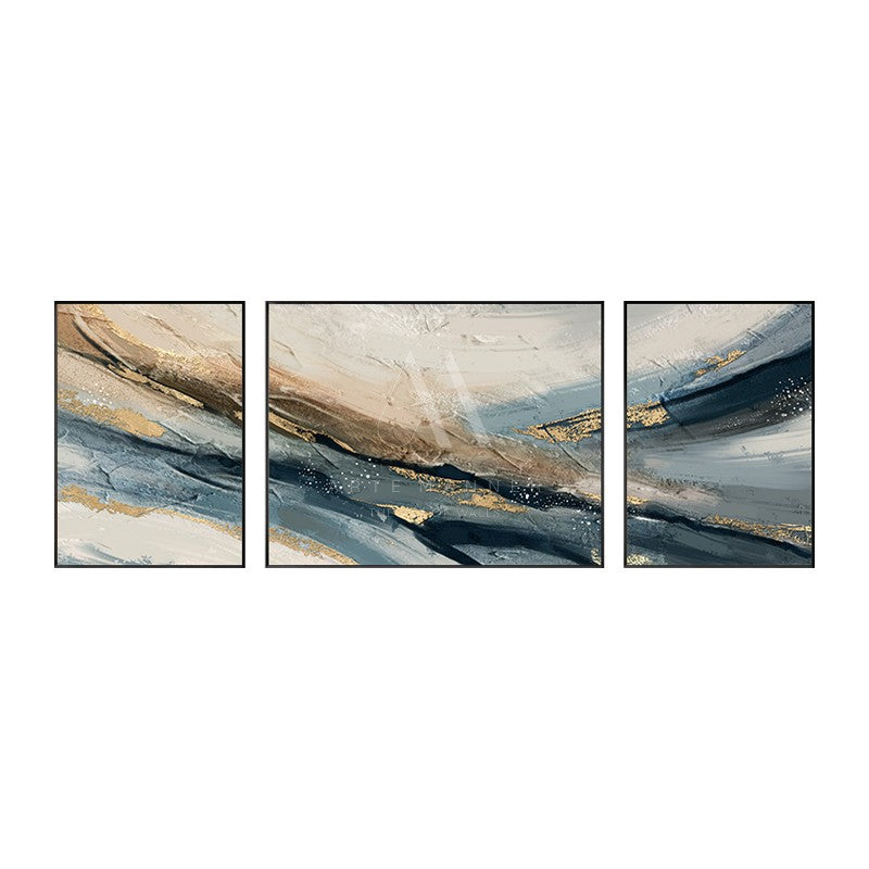 The Beauty of Oblivion Modern Abstract Wall Art (Set of 3)