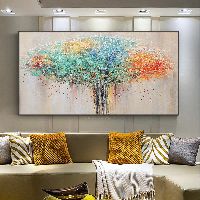 Tree Of Life Modern Oil Painting