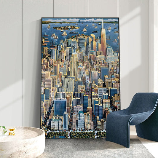 City Dreams Modern Wall Art