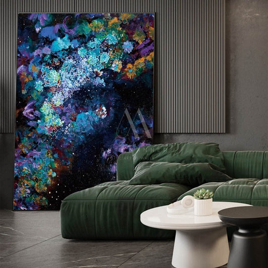 Vivid Modern Abstract Oil Painting