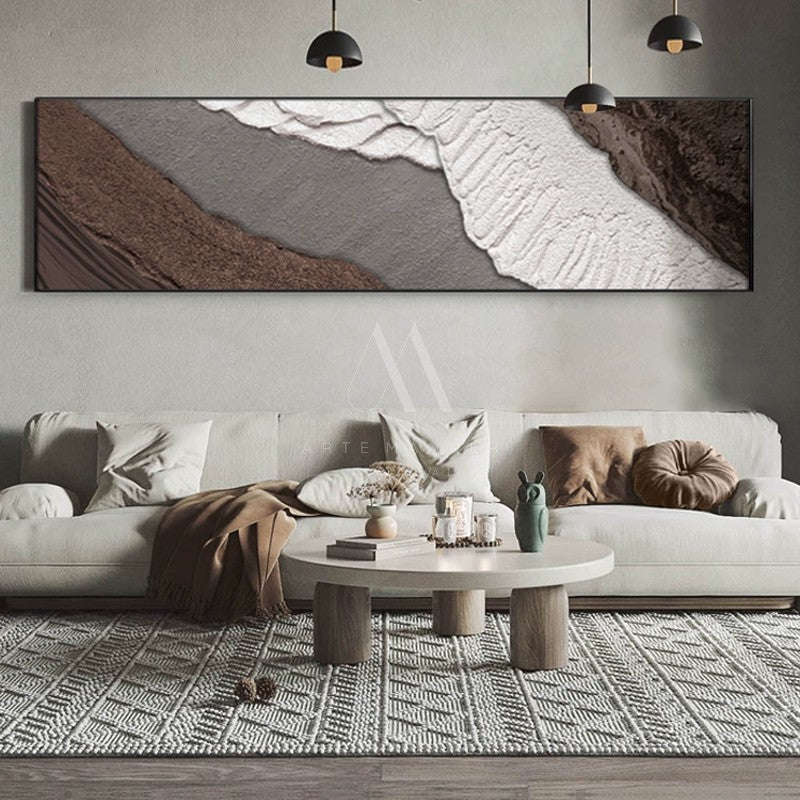 Drifting Sand Minimalist Abstract Oil Painting