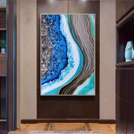 Azurite Crystal Wall Art (Set of 3)